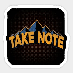 Take Note Sticker